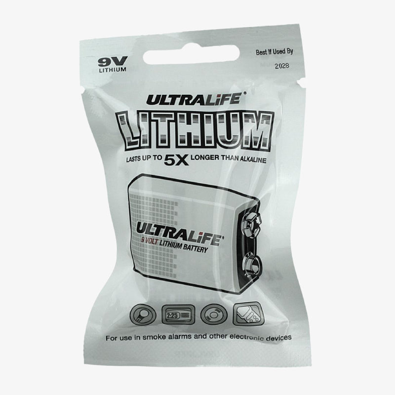 Ultralife 9V 1200mAh Long-Life Lithium Battery-U9VLJPF
