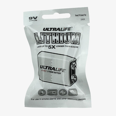 Ultralife 9V 1200mAh Long-Life Lithium Battery-U9VLJPF