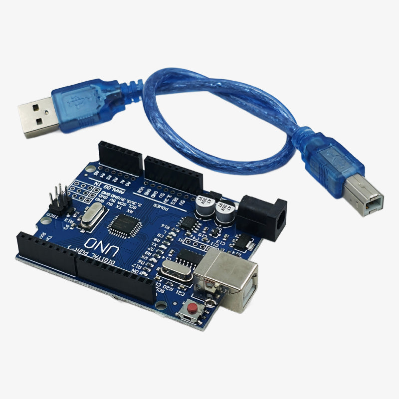 Uno R3 CH340G ATmega328p Development Board with USB Type-B Cable - Compatible with Arduino