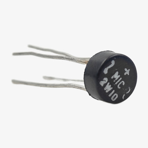W10 1.5A 1000V Single Phase Bridge Rectifier Module - 4 Pin Lead Round Package