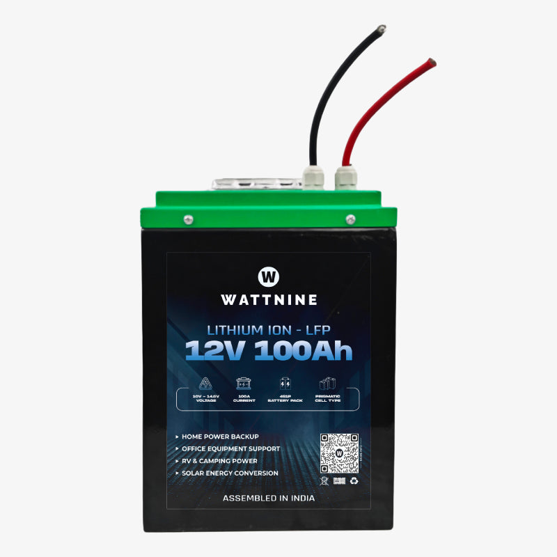 12V 100Ah Lithium LiFePO4 Battery Pack Prismatic Cell for Solar or Inverter