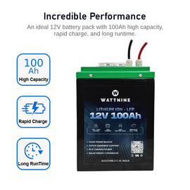 12V 100Ah Lithium Battery Pack Prismatic Cell for Inverter
