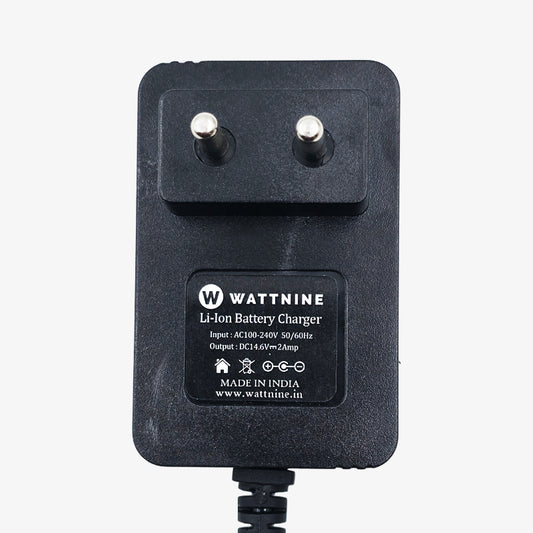 WATTNINE 14.6V 2A Wall Mount 4S LFP Lithium Battery Charger with CC/CV