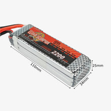 Load image into Gallery viewer, WILD SCORPION 11.1V 2200mAh 3S 35C Lithium-Polymer Rechargeable Battery