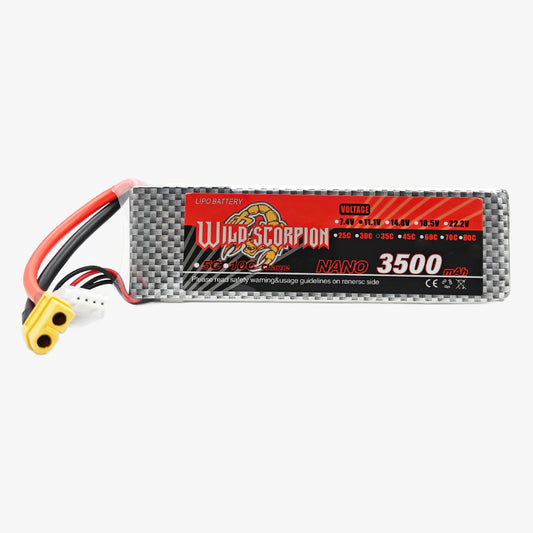 11.1V 3500mAh 3S 35C LiPo Rechargeable Battery