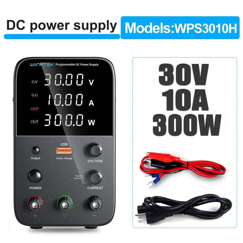 WANPTEK WPS3010H DC Adjustable Power Supply - 30V/10A