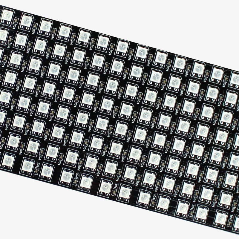 Flexible 8×32 WS2812B 5050 Pixel RGB LED Matrix Panel