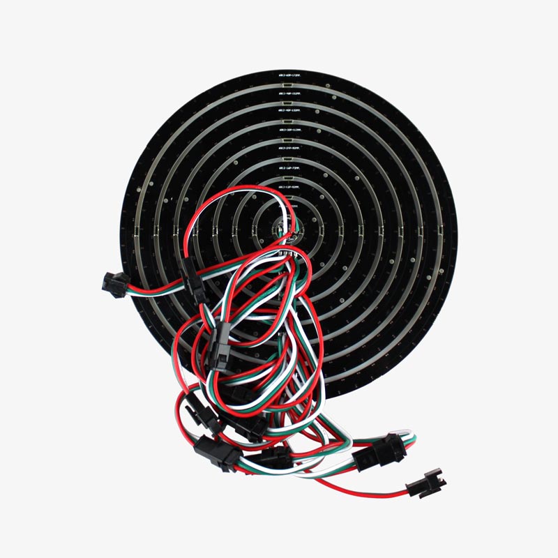 WS2812B 5050 RGB LED Ring Light 241 LEDs 9 Rings Matrix Individually A ...