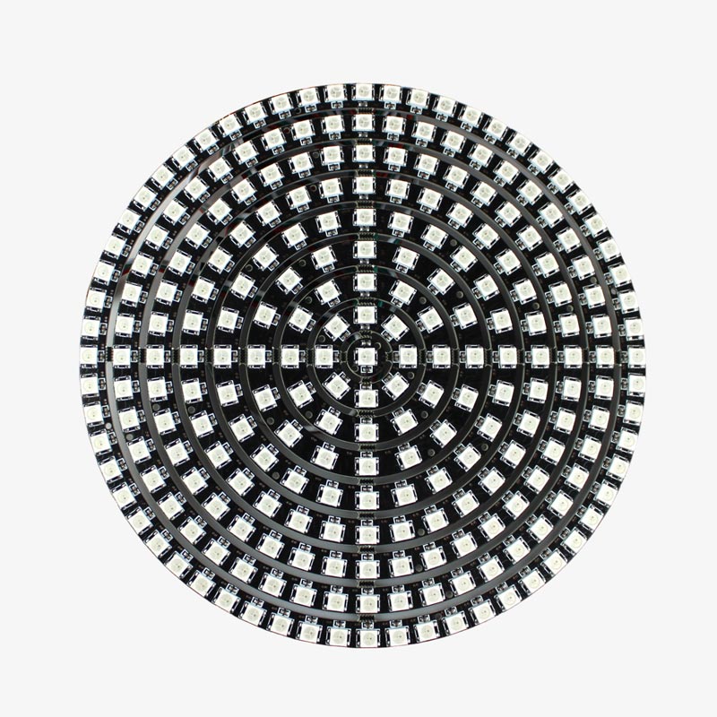 WS2812B 5050 RGB LED Ring Light 241 LEDs 9 Rings Matrix