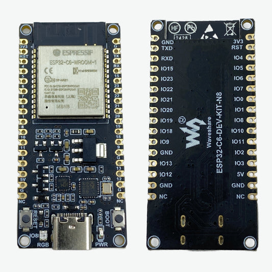 Waveshare ESP32-C6-WROOM-1-N8 Microcontroller WiFi 6 Development Board 