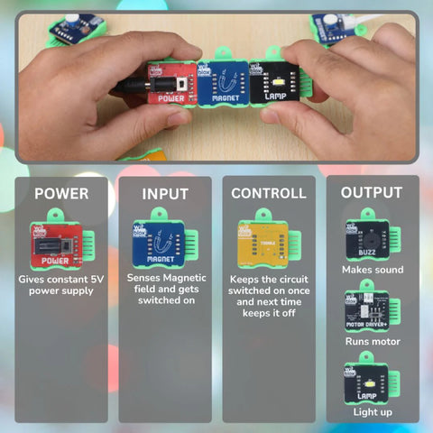 WitBlox DIY Magnet Sensor Kit - 6 in 1 Projects