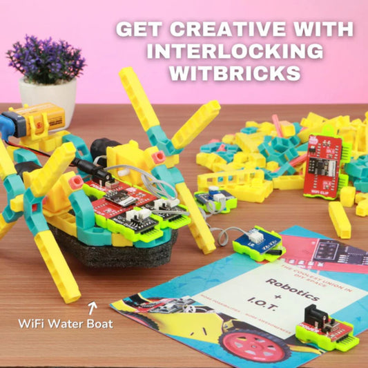 WitBlox Robotics Kit with WiFi (IoT) Edition to Build 101+ DIY Projects