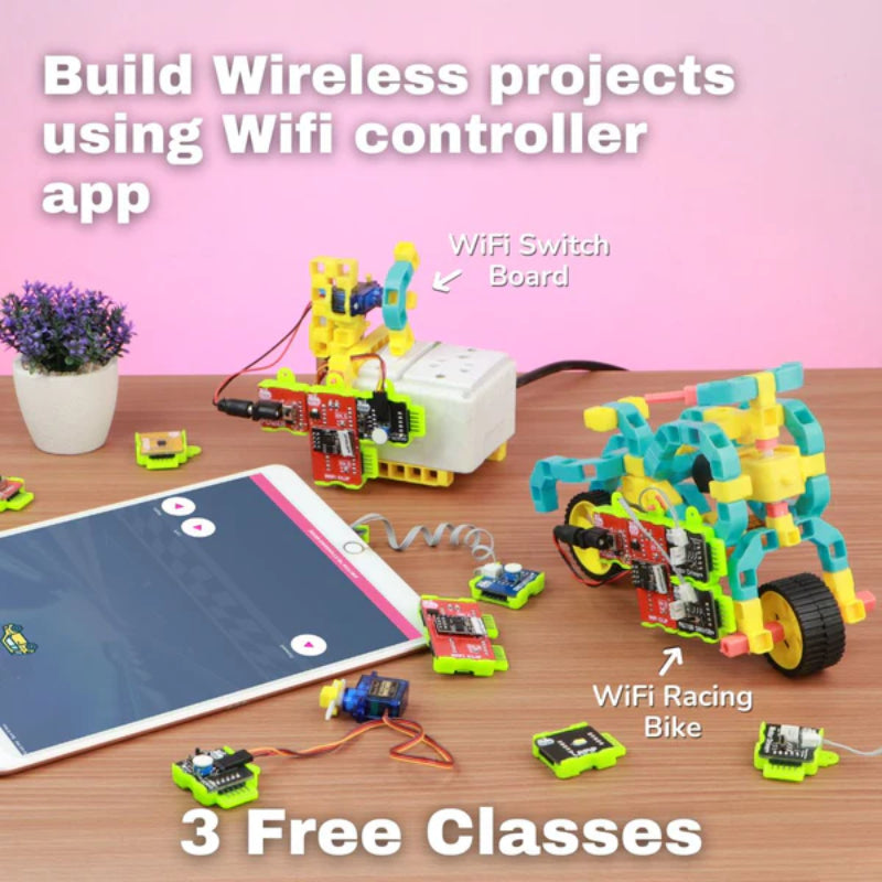 WitBlox Robotics Kit with WiFi (IoT) Edition to Build 101+ DIY Projects