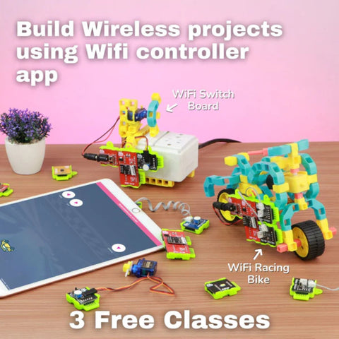 WitBlox Robotics Kit with WiFi (IoT) Edition to Build 101+ DIY Projects