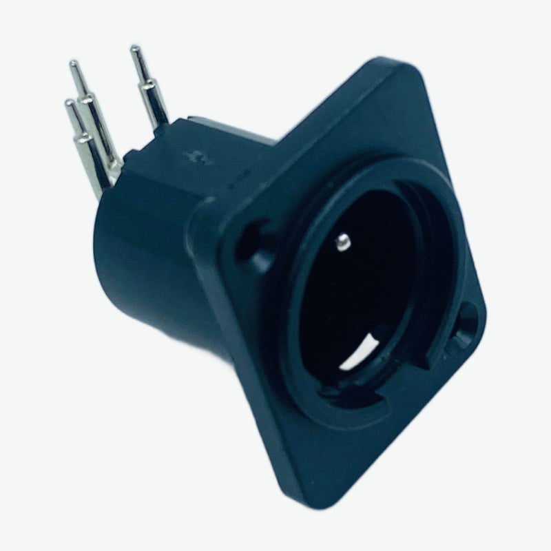 XLR Male Socket Right Angle