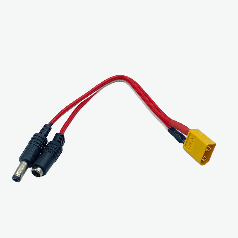 XT-60 Male Connector to DC Jack Male/Female Pair Connector