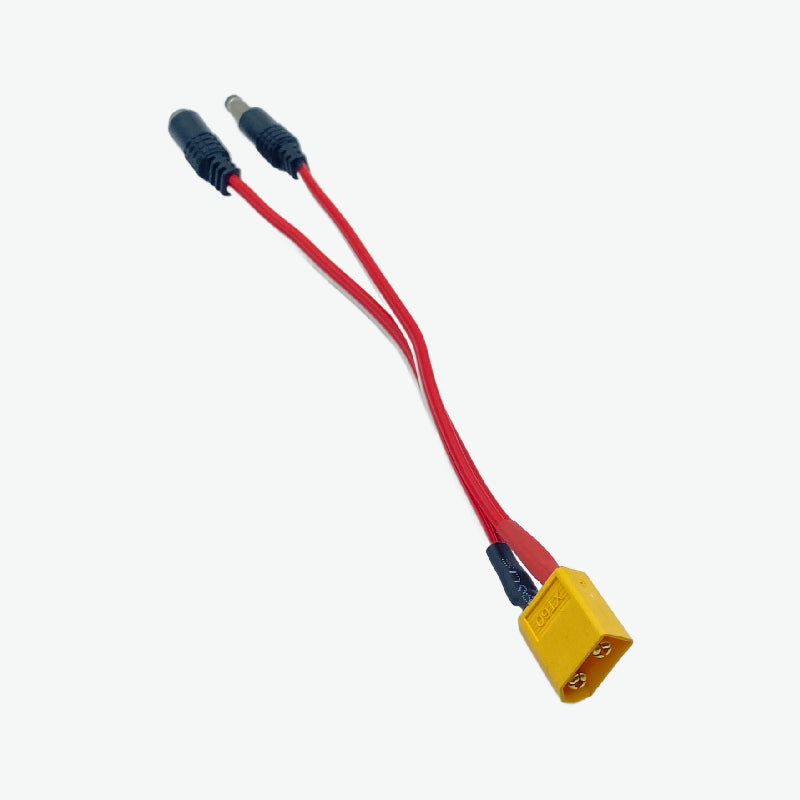 XT-60 Male Connector to DC Jack Male Female Pair