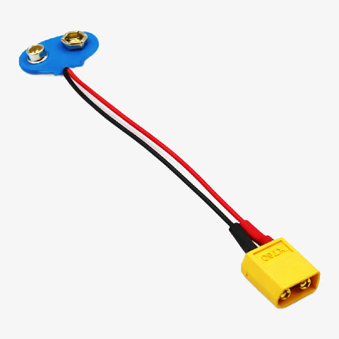 XT60 Male Connector to 9V Battery Snap Connector Battery Adapter Cable