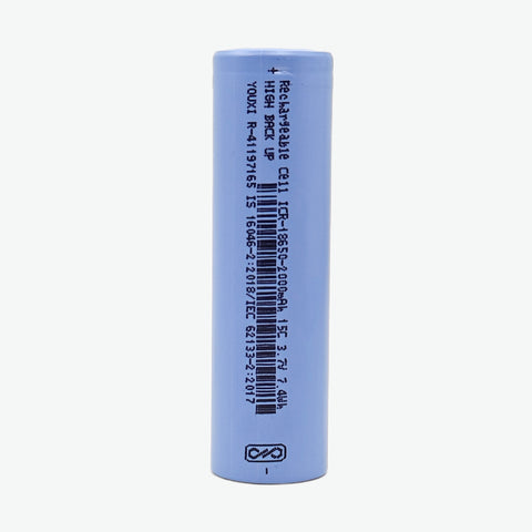 Original 18650 Li-ion 2000mAh 15C Rechargeable Battery