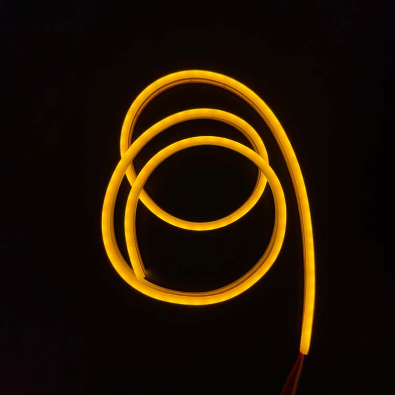 Yellow Color Neon Flexible Strip Light 12V DC Waterproof LED light for Decoration