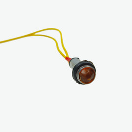 Yellow 220V 9mm Diamond LED Metal Indicator Light with 15CM Cable-picture-32