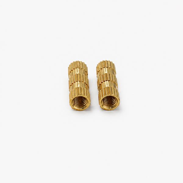 M3x12x4.2mm Brass Heat Set Threaded Round Insert Nut - 10 Pcs.
