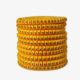 Cable Marker 0.5 sq mm PVC Ferrules Numbers 0-9 - Self Locking (1 Set)-picture-19
