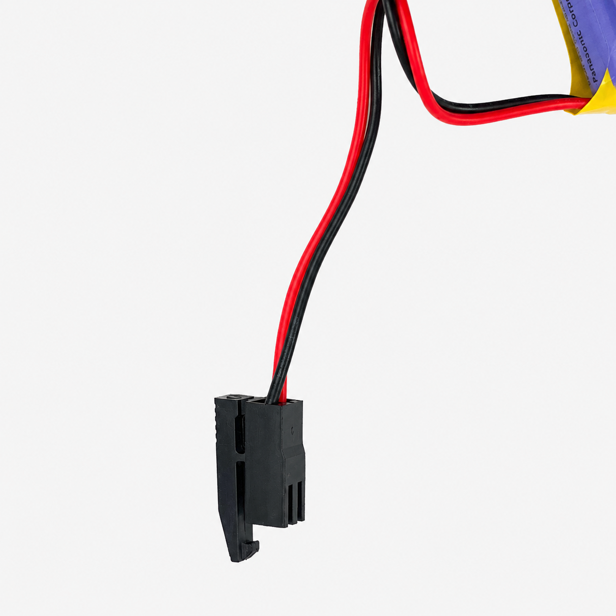 Panasonic BR-AGCF2W 6V Lithium Battery with Black Plug For CNC