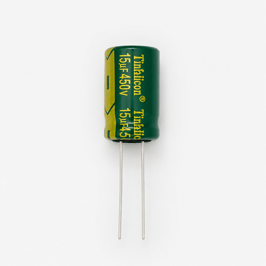 15uF 450V Radial Electrolytic Capacitor - Through Hole Package
