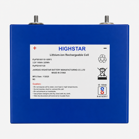 Highstar 3.2V 100Ah LiFePO4 Prismatic Battery Cell