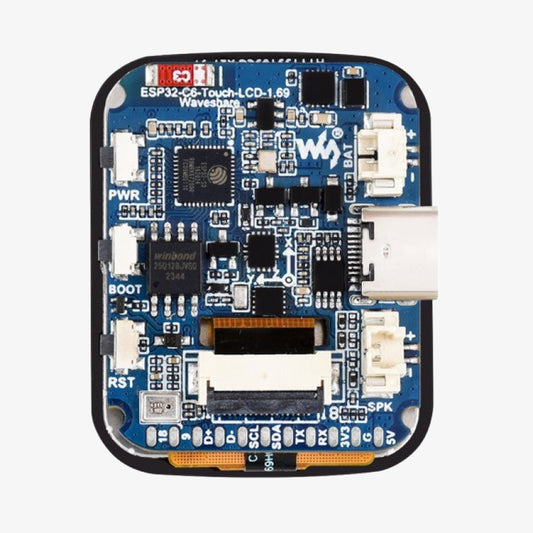 Waveshare ESP32-C6 1.69-Inch Touch Display Development Board - 240 × 280 Pixels, Wi-Fi 6 and Bluetooth 5