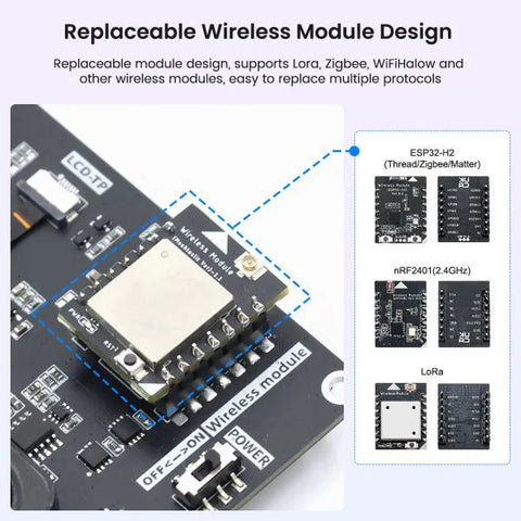 CrowPanel Advanced 7inch ESP32-P4 HMI AI Display 1024x600 IPS Touch Screen 