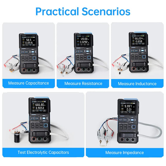 FNIRSI® LC1020E High Precision Handheld Digital Bridge LCR ESR Tester