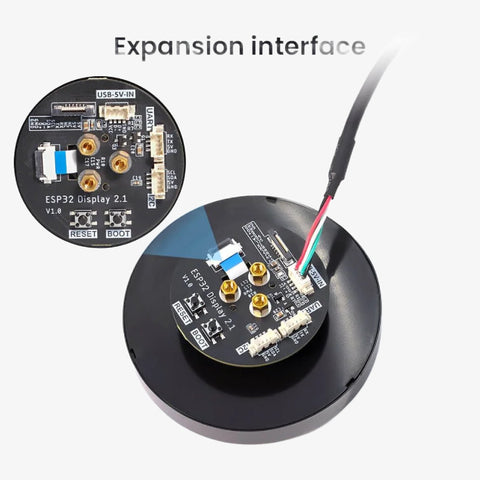 CrowPanel 2.1inch-HMI ESP32 Rotary Display 480*480 IPS Round Touch Knob Screen