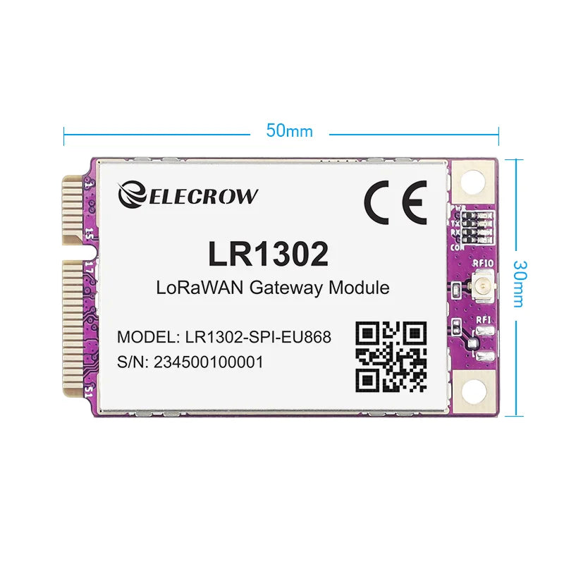 Elecrow LR1302 LoRaWAN SPI EU868 SX1302 Long Range Gateway Module