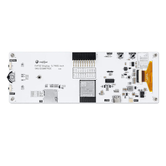 CrowPanel ESP32 5.79inch E-paper HMI Display with 272*792 Resolution Black/White Color Driven By SPI Interface