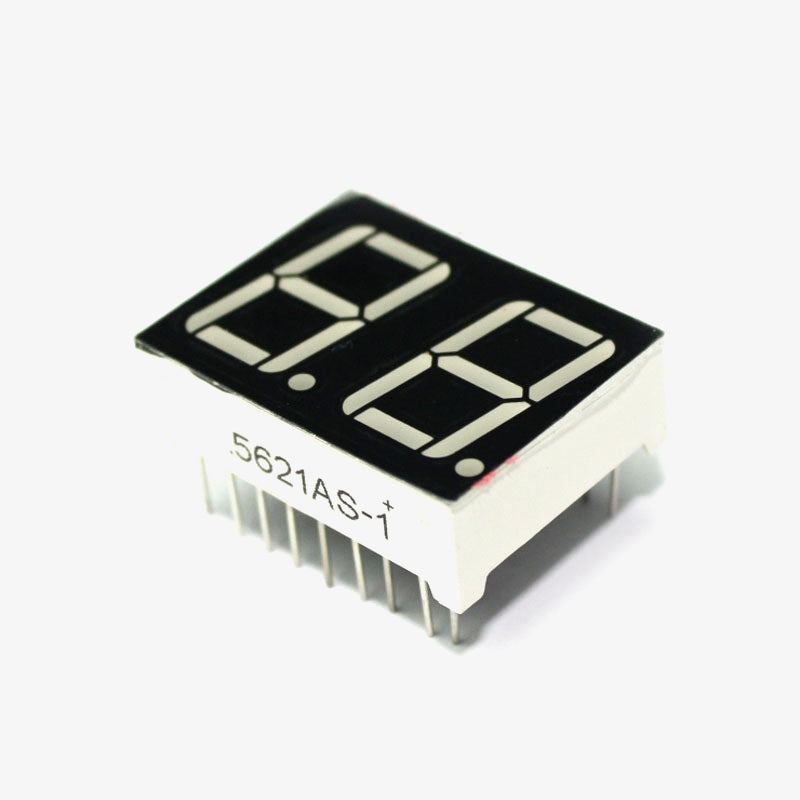 0.56 Inch 2 Digit 7-Segment LED Display CC - 18 Pin – QuartzComponents