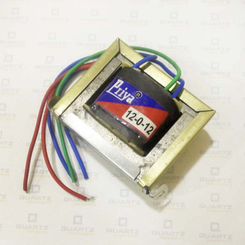 12-0-12 1A Center Tapped Step-down Transformer (12V/24V)