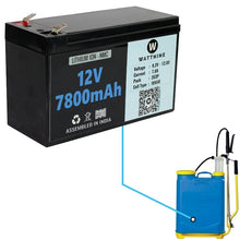 Load image into Gallery viewer, 12V Battery for Spray Pump