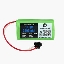 Load image into Gallery viewer, 14.8V 2600mAh Lithium Ion Battery Pack
