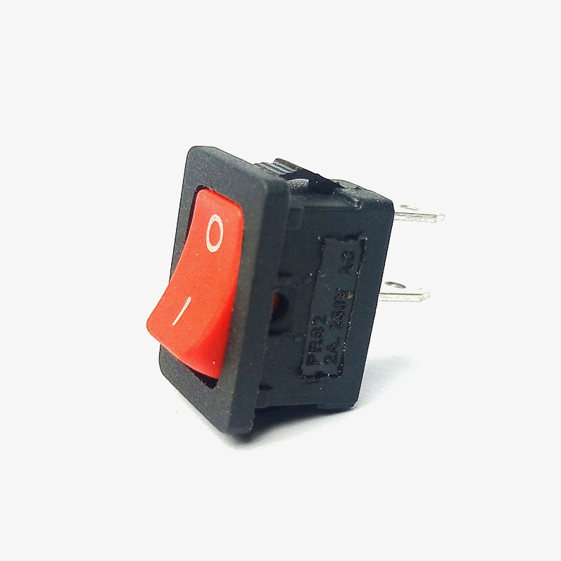 2-Pin SPST ON-OFF Mini Rocker Switch - 2A 250V