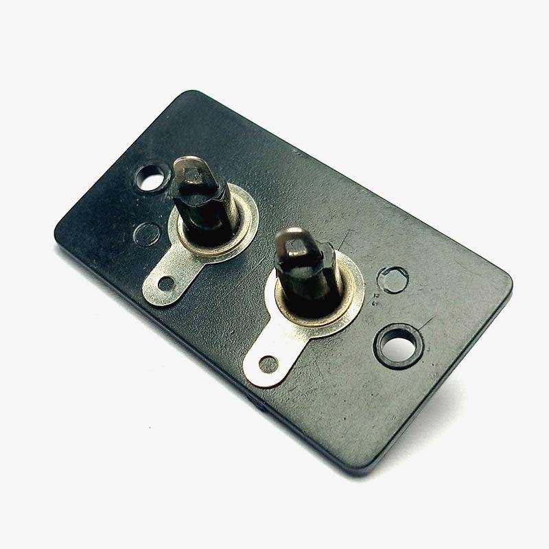 2-Way RCA Female Socket Connector - Panel mount