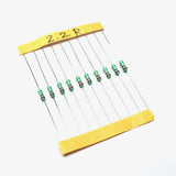 2.2 ohm, 1/4 Watt Resistor with 5% tolerance (Pack of 10)