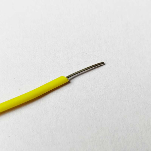 23AWG Single Strand Breadboard Connecting Wire (Yellow - 1mtr)