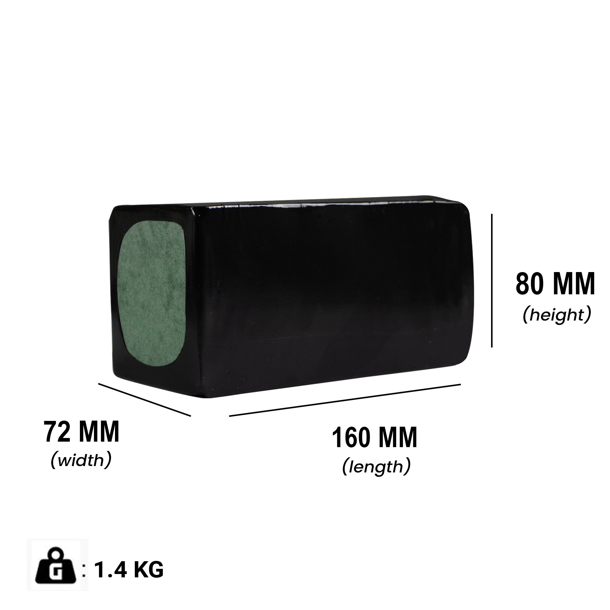 25.6V 6Ah LFP Battery Dimensions