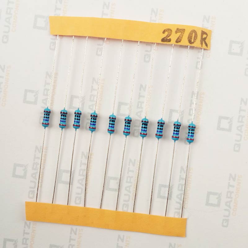 270 ohm, 1/4 Watt Resistor with 1% tolerance (Pack of 10)
