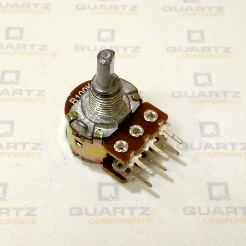 2 Gang/ Dual Rotary 100K Ohm Potentiometer