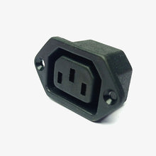 Load image into Gallery viewer, 3-Pin Female Panel Mount AC Power Supply Socket - 10A 250V