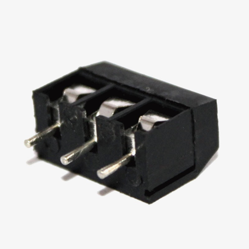 3 Pin PCB Mount Terminal Block (Screw type) - 5mm Pitch (Black)