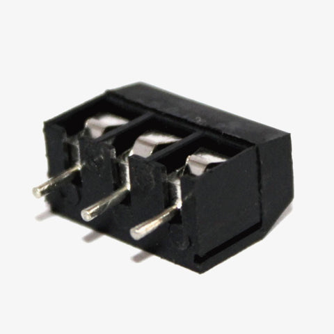 3 Pin PCB Mount Terminal Block (Screw type) - 5mm Pitch (Black)